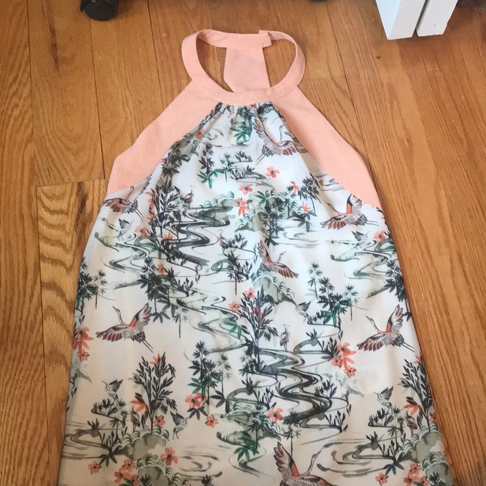Cute floral tank blouse